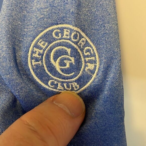 Footjoy Performance Stretch Golf Polo. Size M. “The Georgia Club” logo. - Picture 3 of 5
